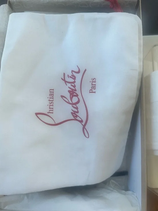 Christian Louboutin Black Suede Pointed-Toe Stiletto Pumps Kate 85 New In Box - Picture 11 of 12